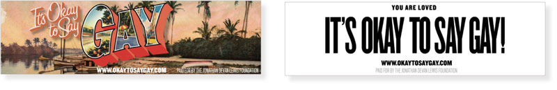 Okay to Say Gay billboards