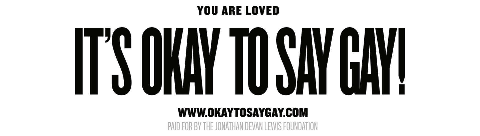 Okay to Say Gay billboards